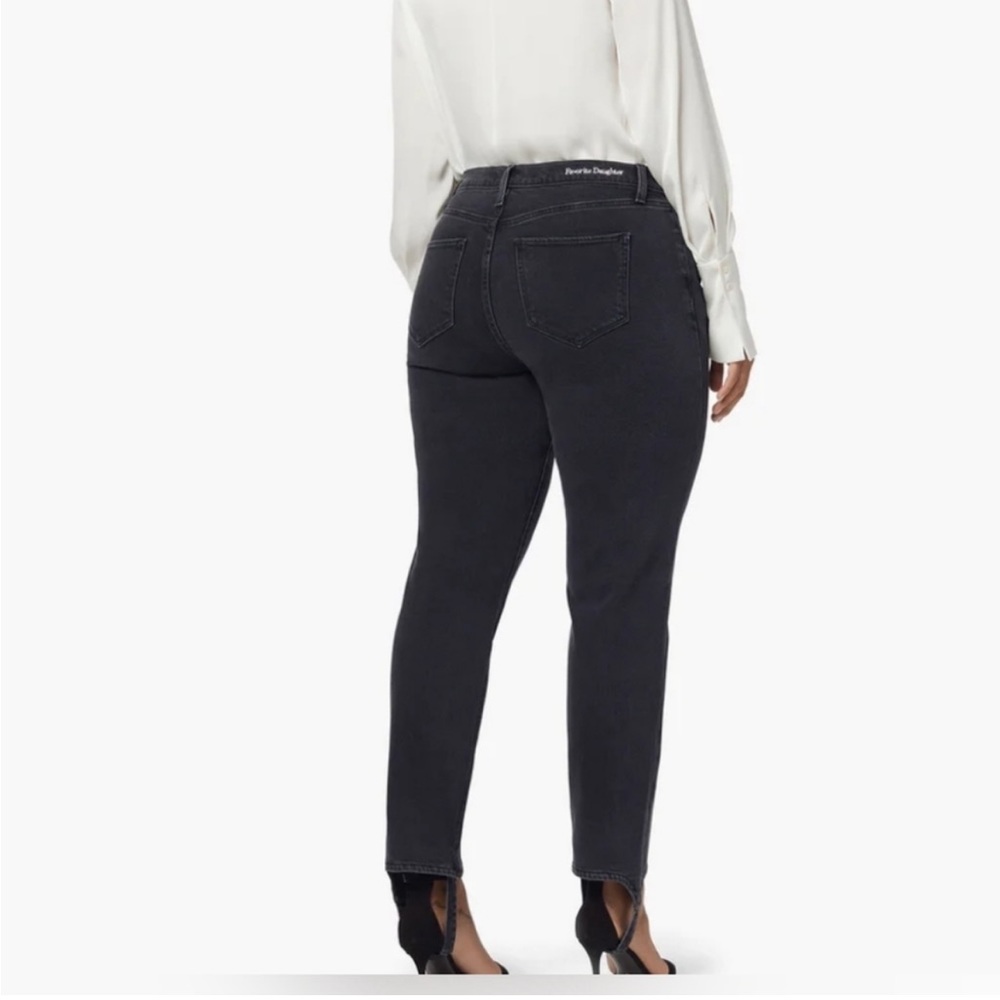 Favorite Daughter EVELYN HIGH RISE STRAIGHT pant in Black - Picture 2 of 11